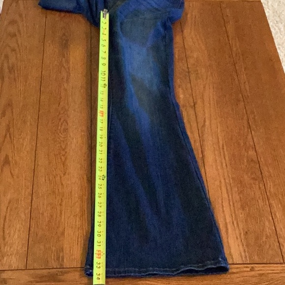 Judy Blue pull on super flare denim blue jeans - Picture 14 of 16